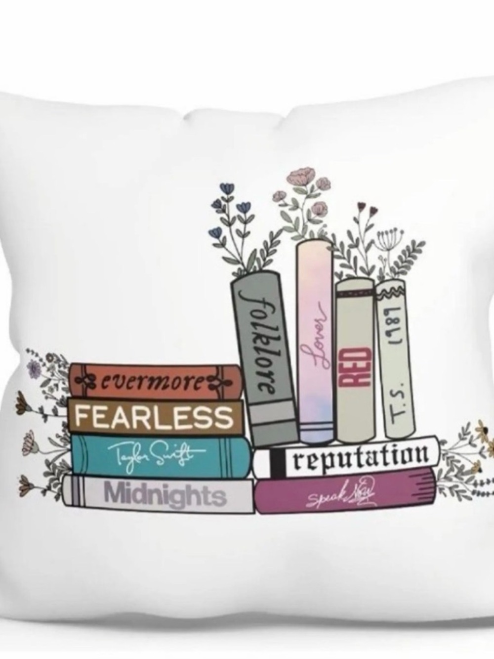 Taylor Swift Pastel Multi Album Collage Pillow Covers - Picture 2 of 3